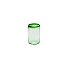 Load image into Gallery viewer, Juice Glass Set Of 6 With Pop Color Rim (BSH1031OSGRN)